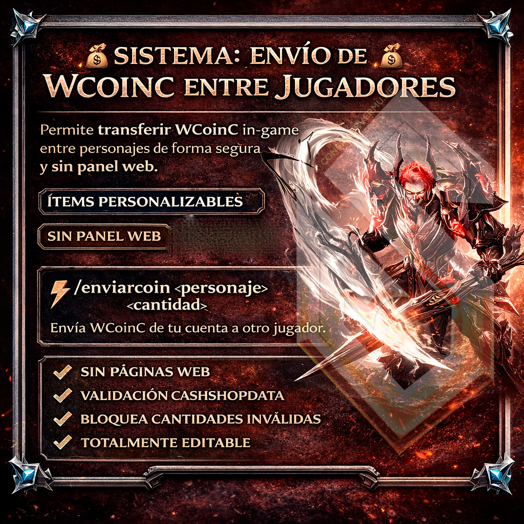 ENVÍO DE COIN ENTRE JUGADORES