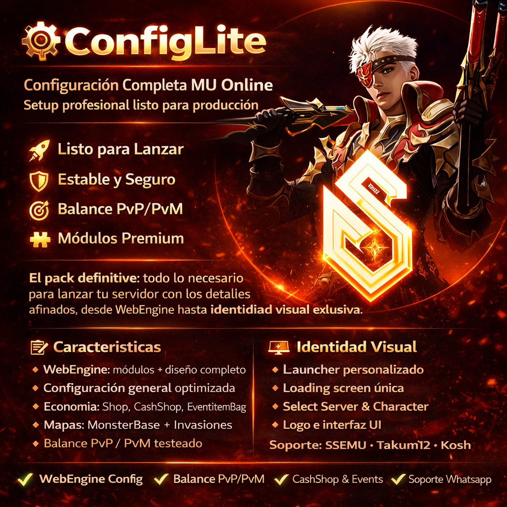 ConfigLite – Configuración Completa