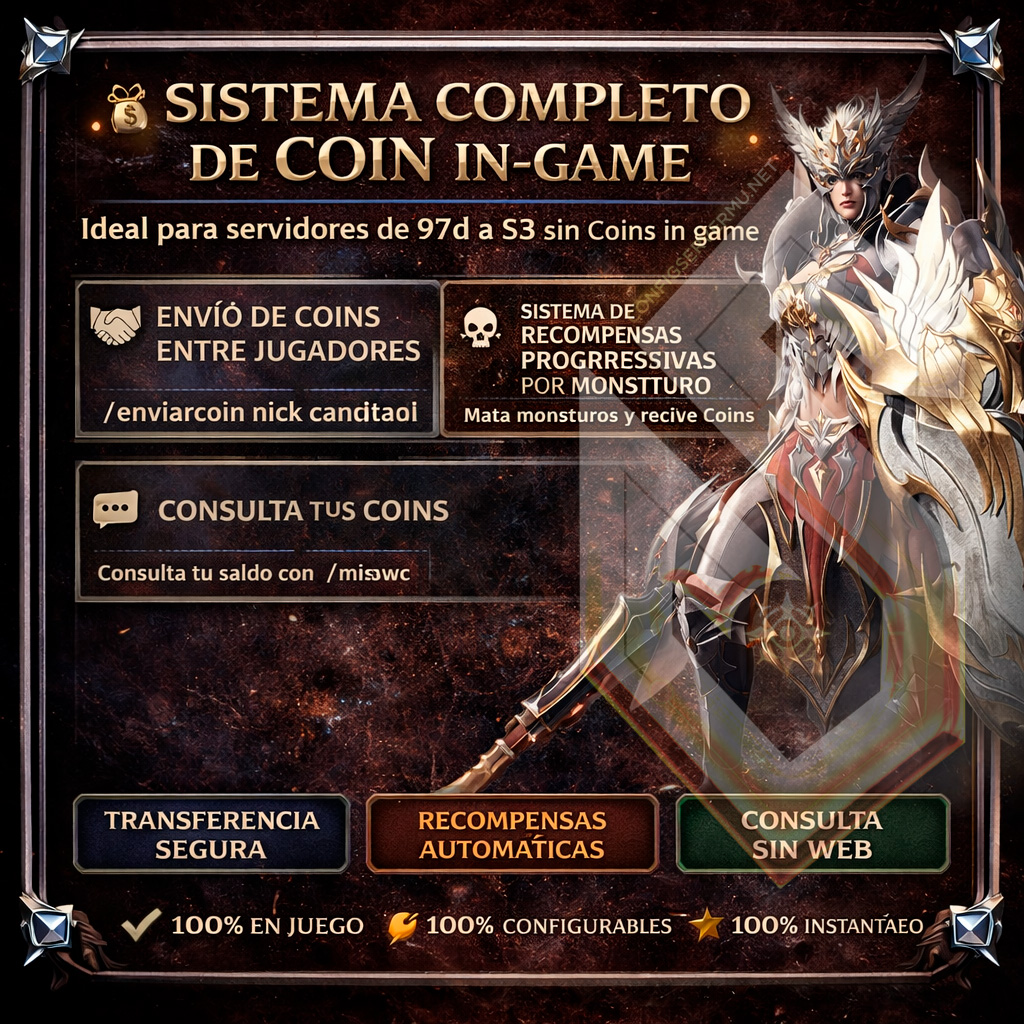 SISTEMA COMPLETO DE COIN IN-GAME